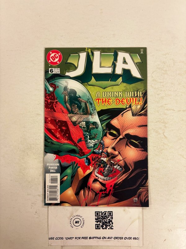 JLA #6 (DC Comics), raw comic book in NM condition — front cover