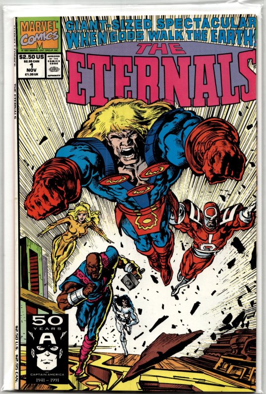 Eternals (1991) the Eternals [Key Issue] (Marvel Comics, 1991), raw, ungraded comic book — front cover
