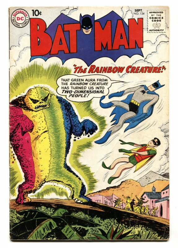 Batman #134 (DC Comics, 1960), raw, ungraded comic book — front cover