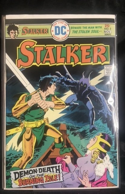 Stalker #3 (DC Comics, 1975), raw, ungraded comic book — front cover