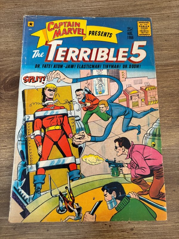 Captain Marvel Presents the Terrible #5, raw comic book in VG/FN condition — front cover