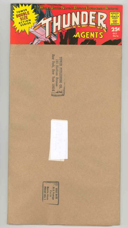 Thunder Agents #16, raw comic book in VF condition — front cover
