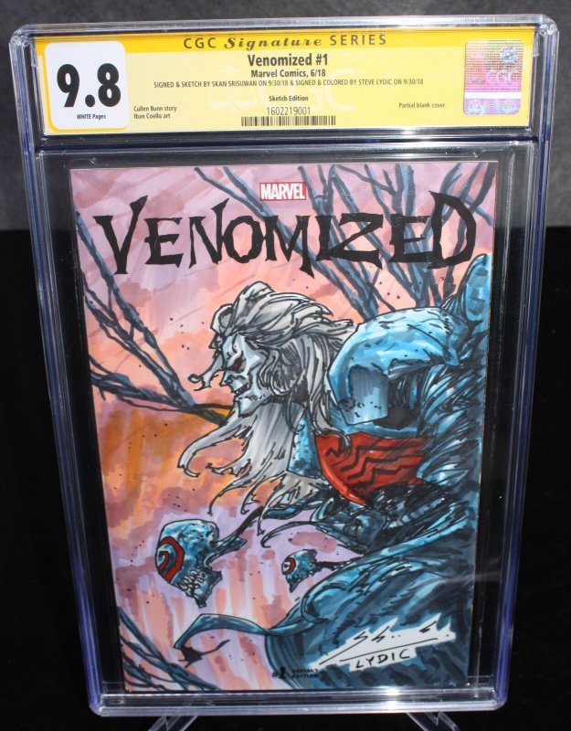 Venomized #1 (2018), CGC 9.8 graded comic book — front cover in its holder