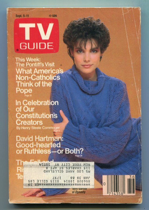 MAG: TV Guide-Dynasty-New York-Metropolitan Edition-Sept 1987-VG (1987), raw comic book in VG condition — front cover