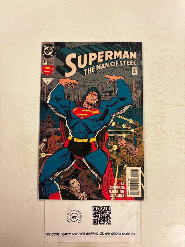 Superman Man of Steel #31 (DC Comics), raw comic book in NM condition — front cover
