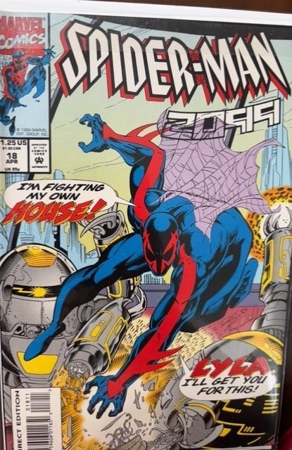 Spider-Man 2099 #18 (Marvel Comics, 1994), raw, ungraded comic book — front cover
