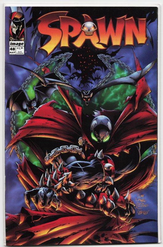 Spawn #48 (Image Comics, 1996), raw, ungraded comic book — front cover
