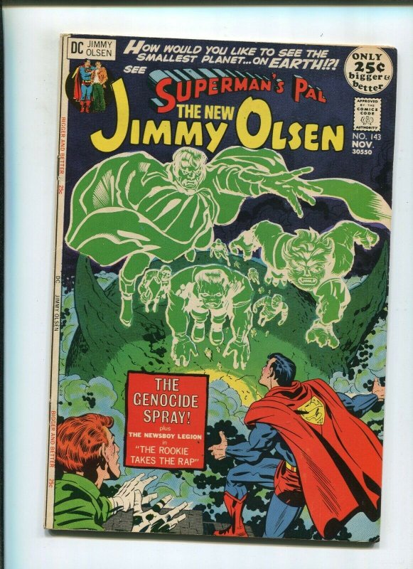 Supermans Pal Jimmy Olsen #143 (1971), raw comic book in 7.5 condition — front cover