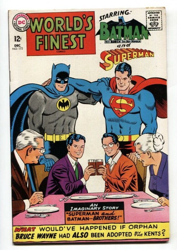 World's Finest #172 (DC Comics, 1967), raw comic book in FN/VF condition — front cover