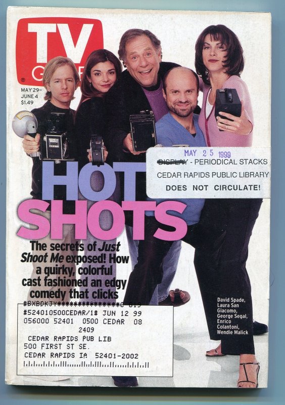 MAG: TV Guide-Just Shoot Me-Iowa Edition-May 1999-VG (1999), raw comic book in VG condition — front cover