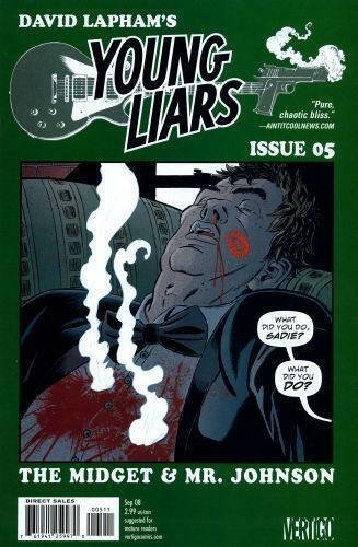 Young Liars #5 (DC Comics), raw, ungraded comic book — front cover