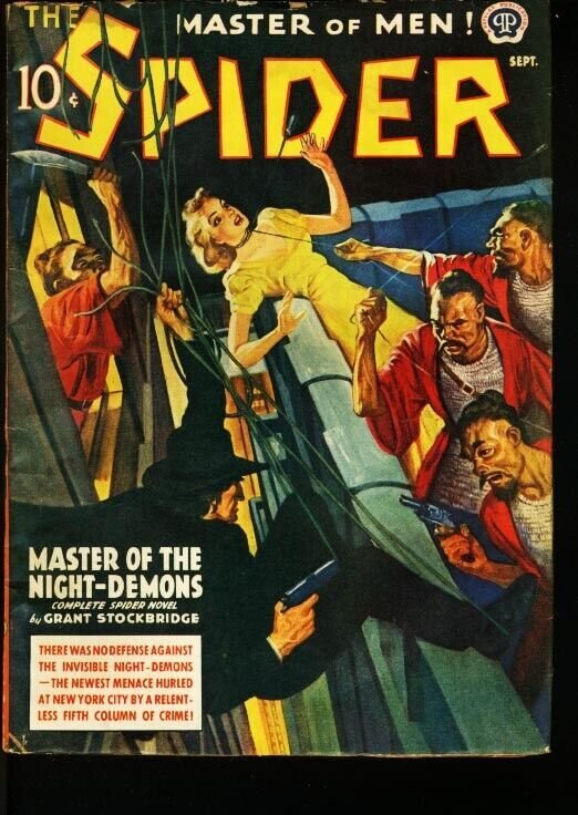 Pulp: Spider-Sep 1940-Unique Issue-L@@k! G (1940), raw, ungraded comic book — front cover