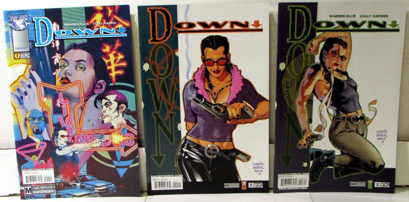 Down Lot of 3 #1, 2, 3 2005 Image 9.4 Deena Ransome 1st Print Comic Books (Image Comics, 2005), raw comic book in 9.4 condition — front cover