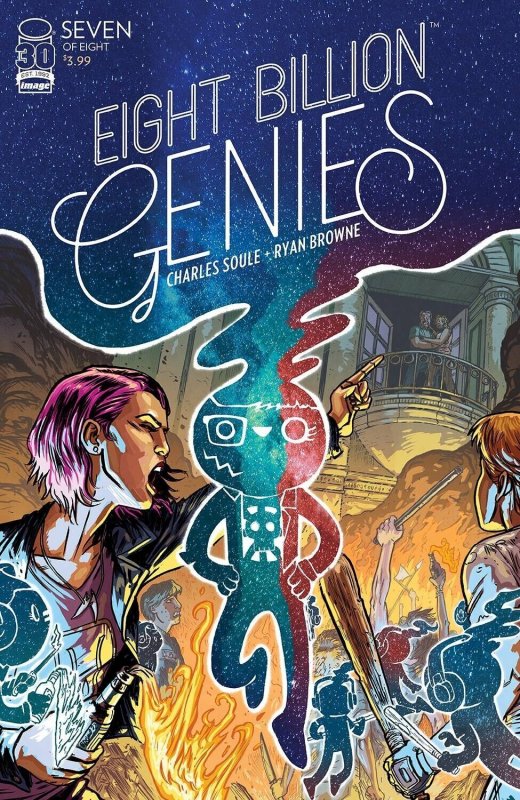 Eight Billion Genies #7 (Image Comics, 2023), raw, ungraded comic book — front cover