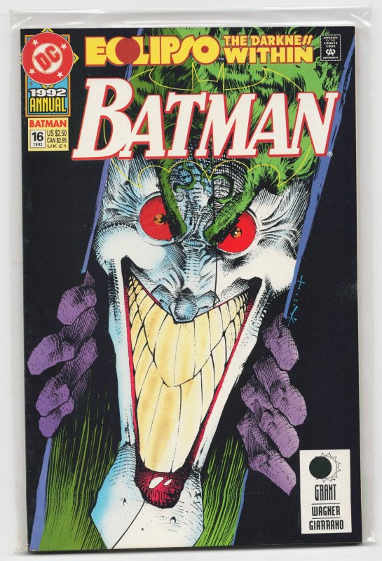 Batman Annual #16 (DC Comics, 1992), raw, ungraded comic book — front cover