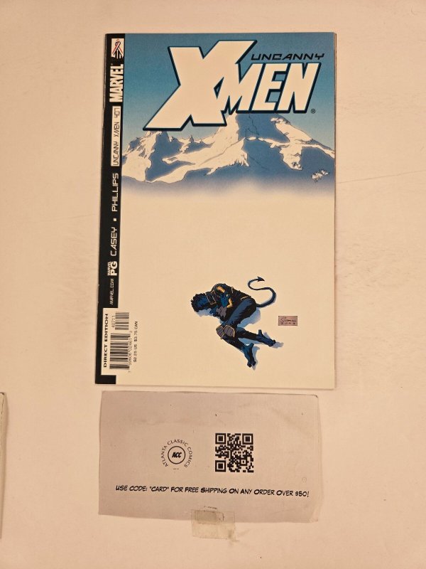 Uncanny X-Men #407 (Marvel Comics, 2002), raw comic book in NM condition — front cover