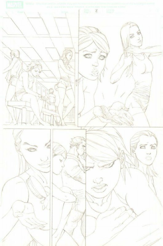 Michael Turner's Fathom #? p.8 - Sexy Locker Room art by Ale Garza, raw, ungraded comic book — front cover