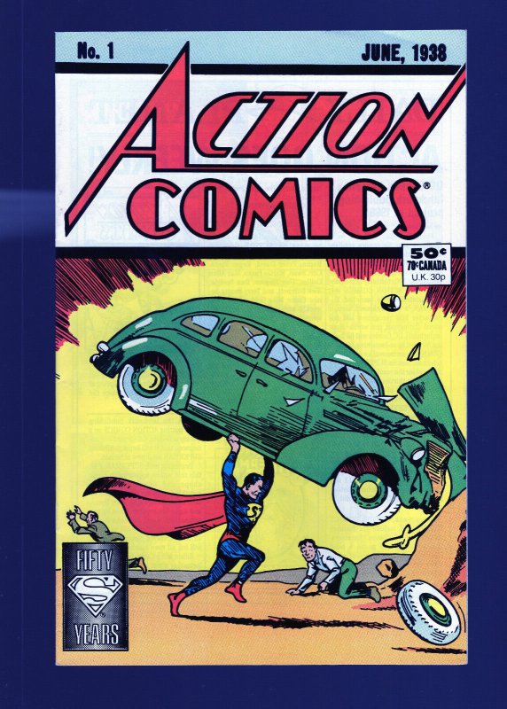 Action Comics #1 (DC Comics, 1988), raw comic book in 9.2 condition — front cover