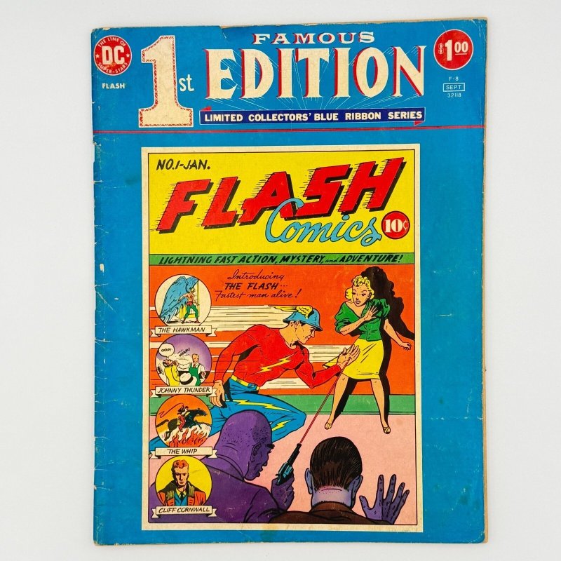 Famous 1ST Edition #F-8 Flash Comics 1975 Limited Collectors Series Vintage (1975), raw, ungraded comic book — front cover
