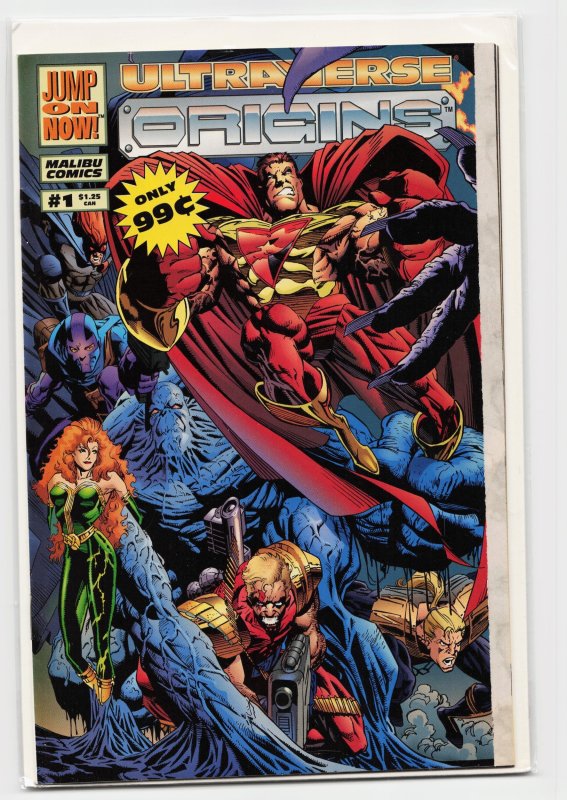 Ultraverse Origins (1994) Prototype (Malibu Comics, 1994), raw, ungraded comic book — front cover
