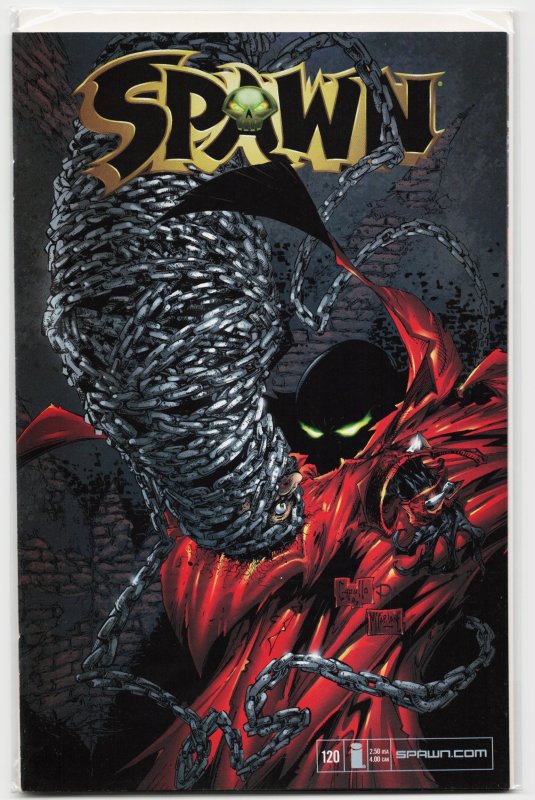 Spawn #120 (Image Comics, 2002), raw, ungraded comic book — front cover
