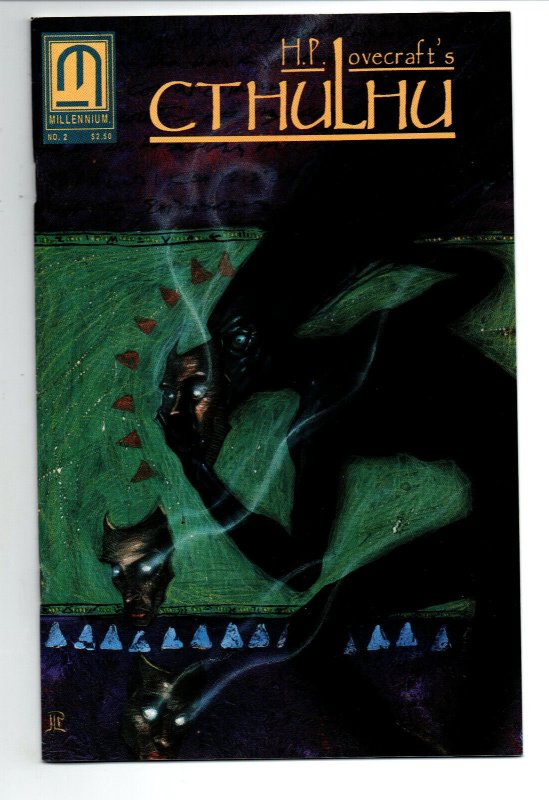 HP Lovecraft's Cthulhu #2 (1991), raw comic book in VF/NM condition — front cover