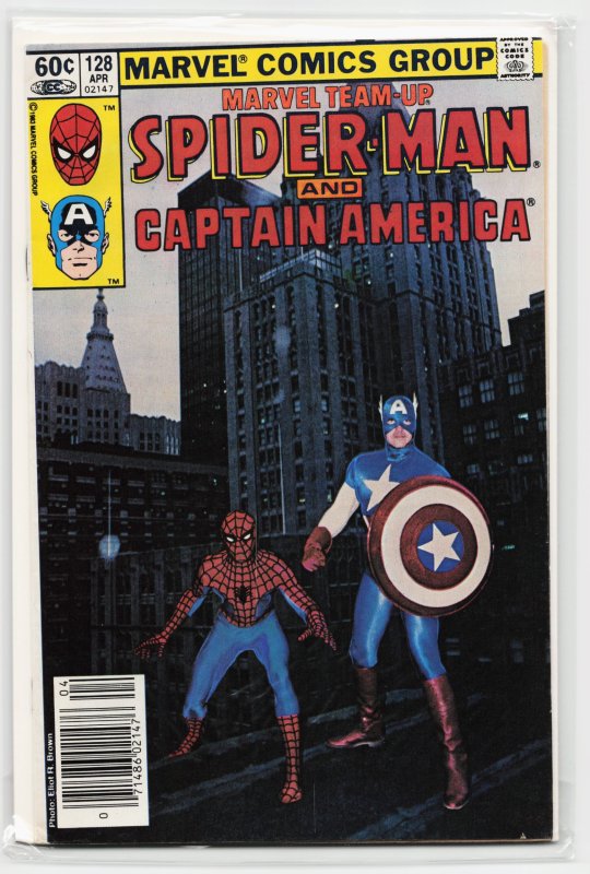 Marvel Team-Up #128 (Marvel Comics, 1983), raw, ungraded comic book — front cover