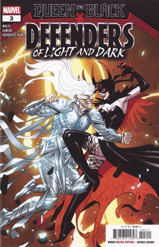 Queen in Black Defenders of Light and Dark #3 (Marvel Comics, 2026), raw, ungraded comic book — front cover