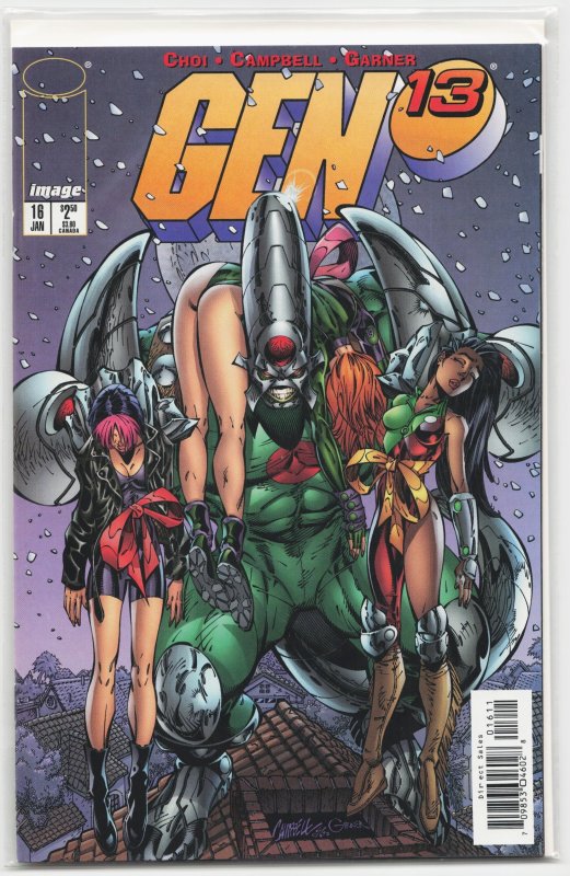 Gen 13 #16 (Image Comics, 1997), raw, ungraded comic book — front cover
