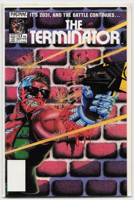 The Terminator #17 (Dark Horse Comics, 1990), raw, ungraded comic book — front cover