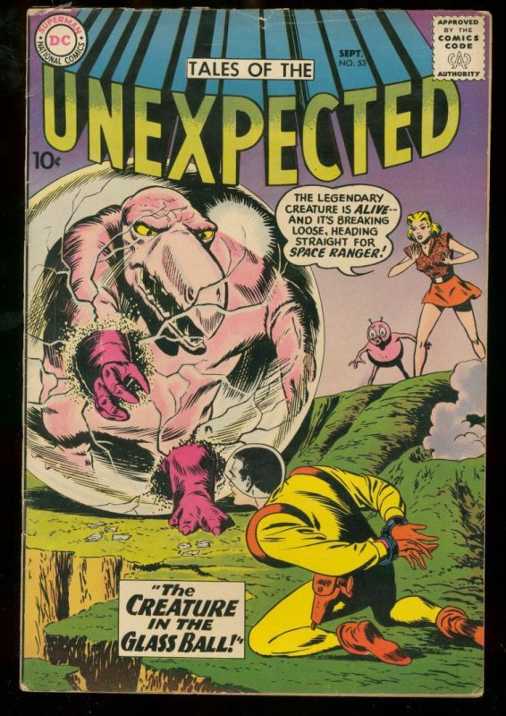 Tales of the Unexpected #53 (DC Comics, 1960), raw, ungraded comic book — front cover