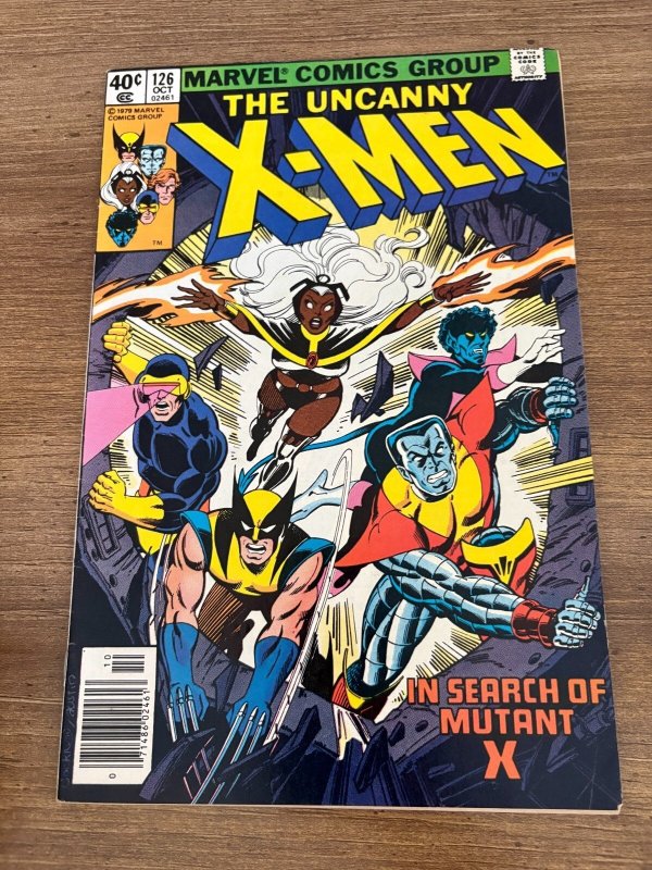 Uncanny X-Men #126 (Marvel Comics, 1979), raw comic book in VF condition — front cover