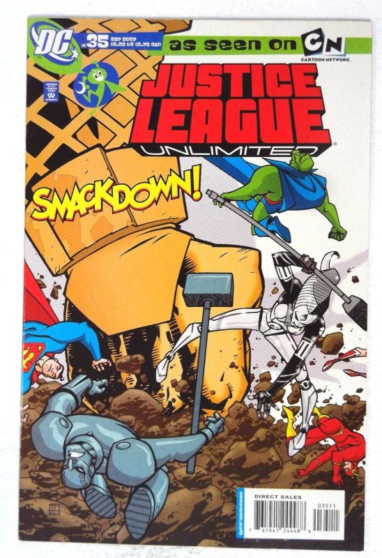 Justice League Unlimited #35 (DC Comics, 2007), raw comic book in NM- condition — front cover