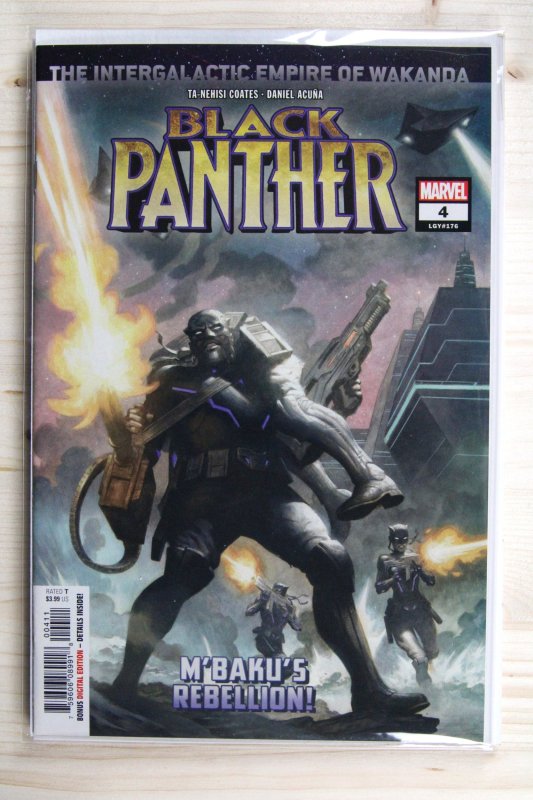 Black Panther #4 (Marvel Comics, 2018), raw comic book in NM 9.4 condition — front cover