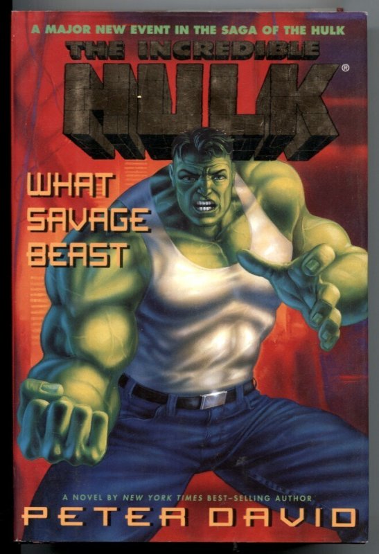 Incredible Hulk: What Savage Beast Hardcover Peter David, raw, ungraded comic book — front cover