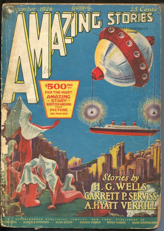Amazing Stories #9, raw comic book in FR condition — front cover