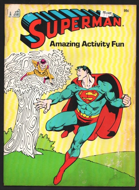 Superman Amazing Activity Book #1983 (1983), raw comic book in FR condition — front cover