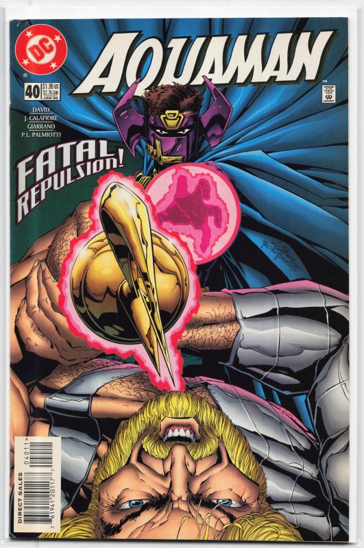 Aquaman #40 (DC Comics, 1998), raw, ungraded comic book — front cover