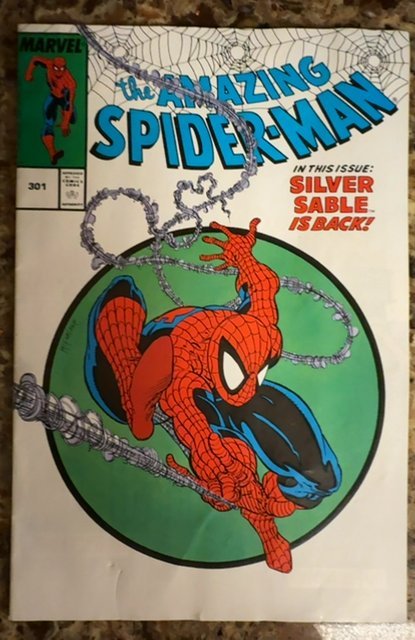 The Amazing Spider-Man #301 (Marvel Comics, 1988), raw, ungraded comic book — front cover