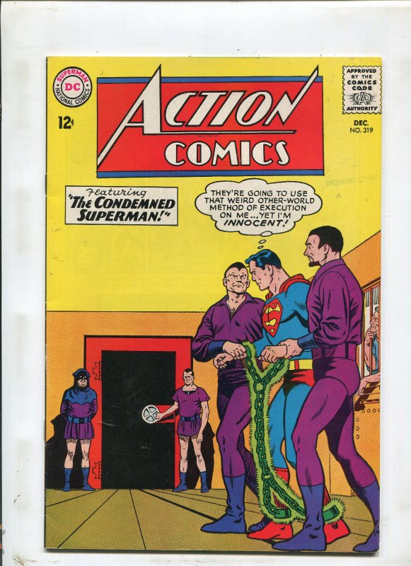 Action Comics #319 (DC Comics, 1964), raw comic book in 8.0 condition — front cover