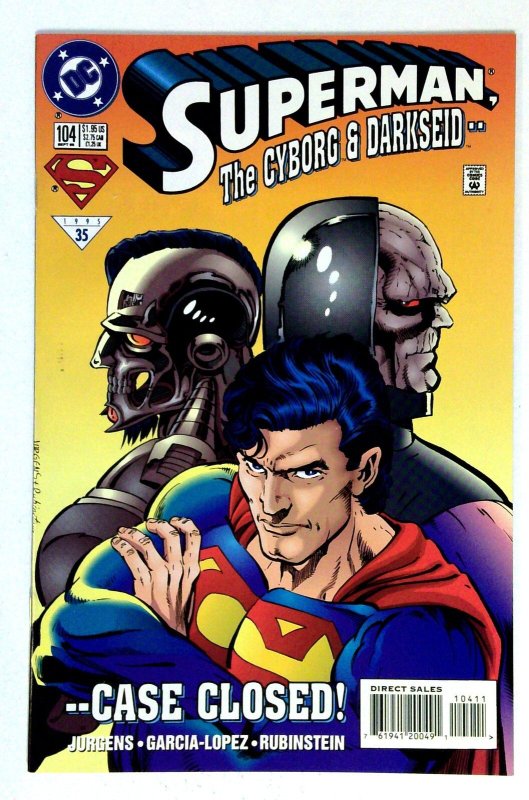 Superman: The Cyborg & Darkseid #104 (1995), raw, ungraded comic book — front cover
