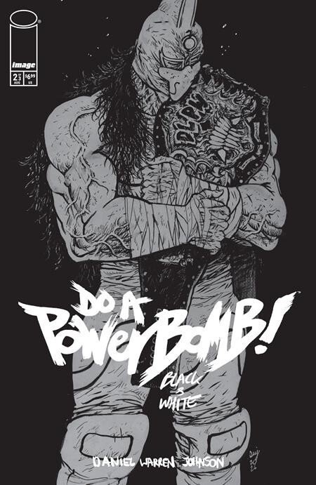 Do a Powerbomb Black and White #2 (Image Comics, 2026), raw, ungraded comic book — front cover