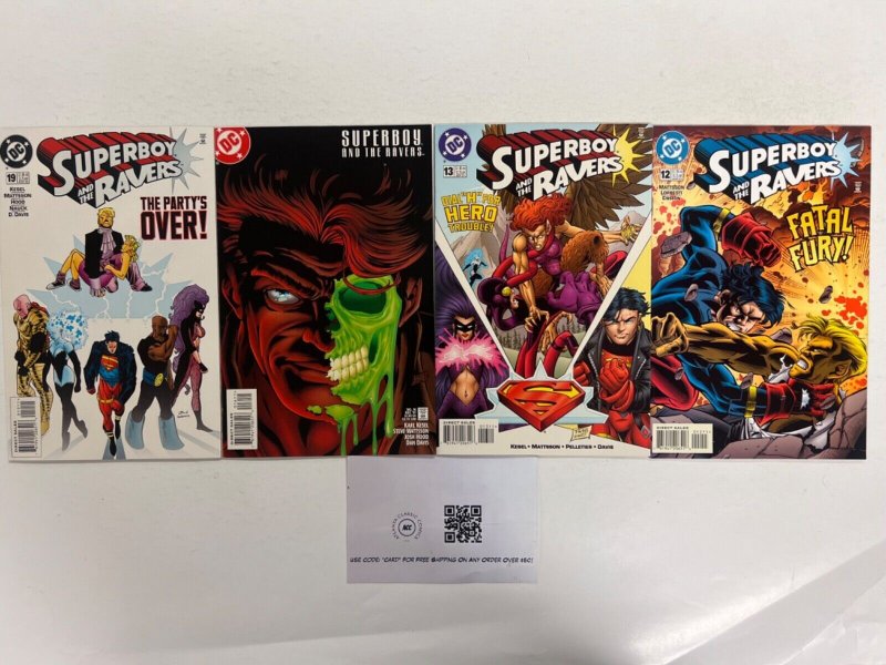 4 Superboy & the Ravens DC Comic Books # 12 13 16 19 Batman Superman 1 JS44, raw, ungraded comic book — front cover