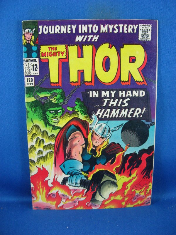 Journey into Mystery #120 (Marvel Comics, 1965), raw comic book in VF condition — front cover