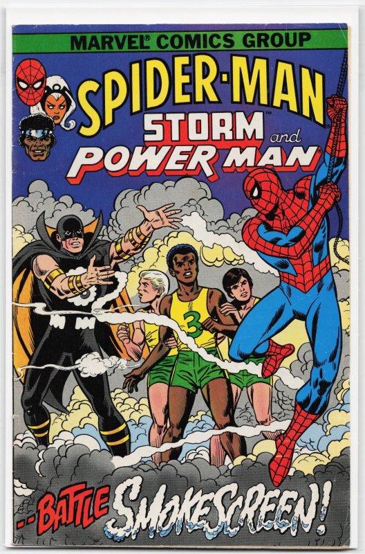 Spider-Man, Storm and Power Man (1982) Storm (1982), raw, ungraded comic book — front cover