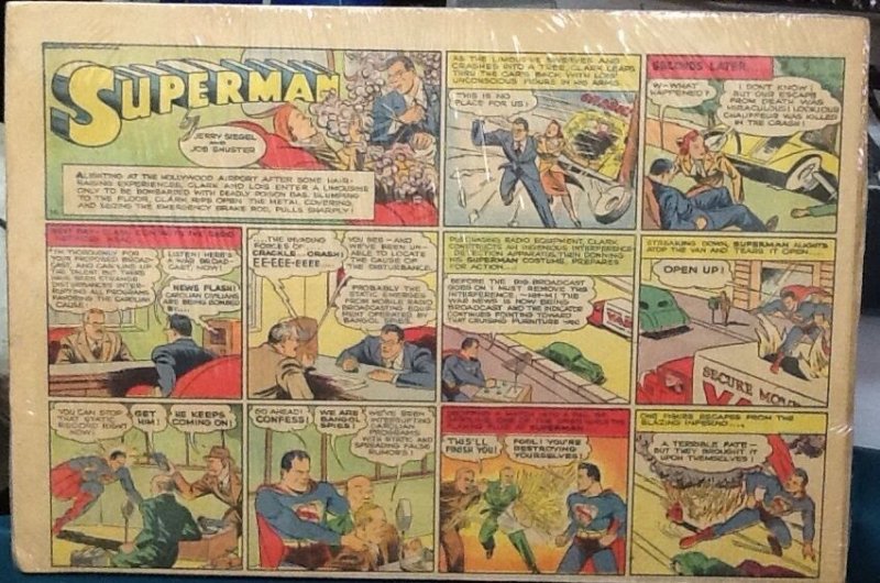 1940 Superman Color Strip #26 (DC Comics, 1940), raw, ungraded comic book — front cover