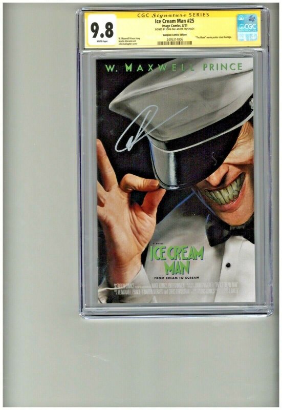 Ice Cream Man #25 (Image Comics), CGC 9.8 graded comic book, Signature Series label — front cover in its holder