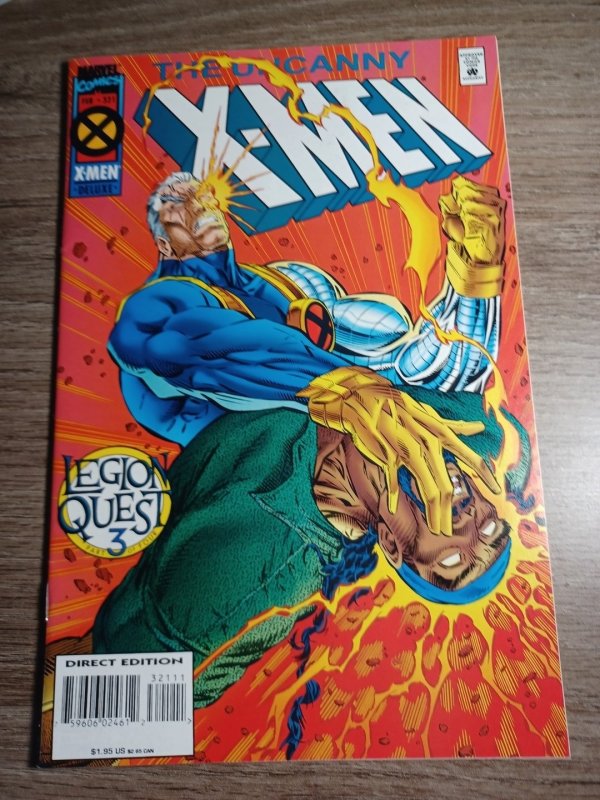 Uncanny X-Men #321 (Marvel Comics, 1995), raw comic book in NM- condition — front cover