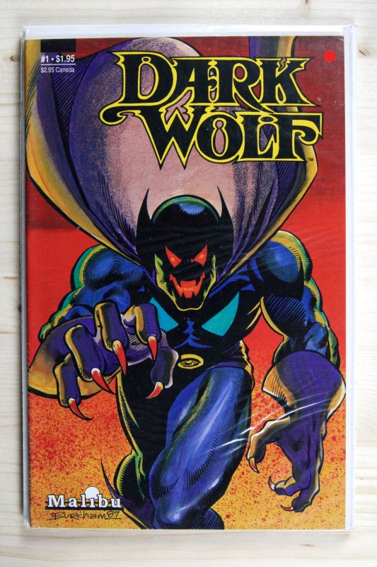 Dark Wolf #1 (1987), raw comic book in VF 8.0 condition — front cover