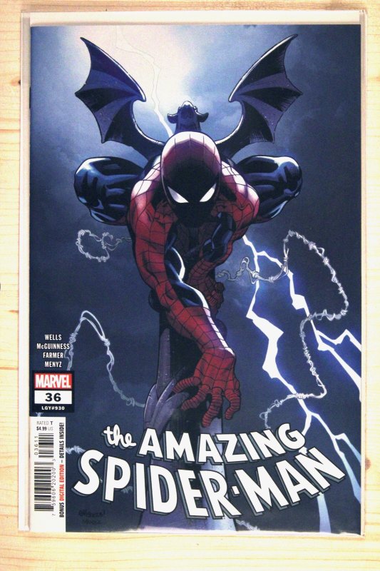 The Amazing Spider-Man #36 (Marvel Comics, 2020), raw comic book in NM+ 9.6 condition — front cover